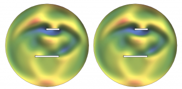 Wave propagation in a viscous medium in the presence of two notches.
